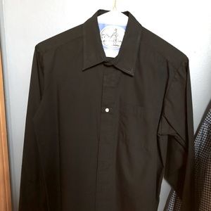Boys Chaps dress shirt size 14 Bkack. EUC.